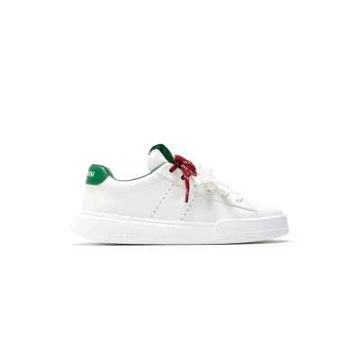 MIU MIU LEATHER SNEAKERS 5E387E